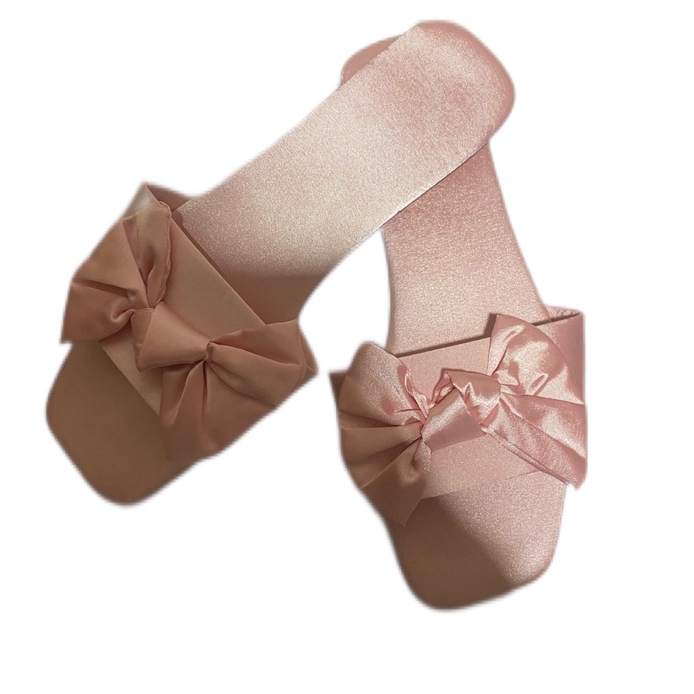 PRETTY PINK SHEIN SANDALS WITH CUTE BOW